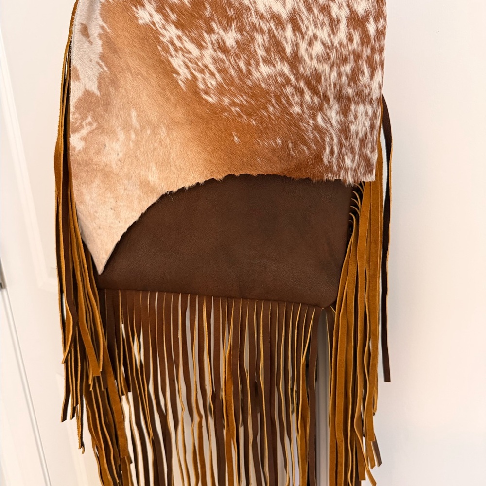 American Darling Conceal CarryCowhide Leather Fringe Bag